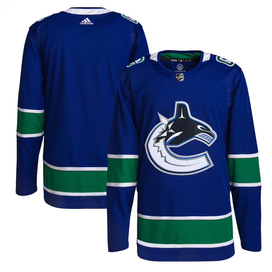 Men Vancouver Canucks adidas Royal Home Primegreen Authentic Pro NHL Jersey